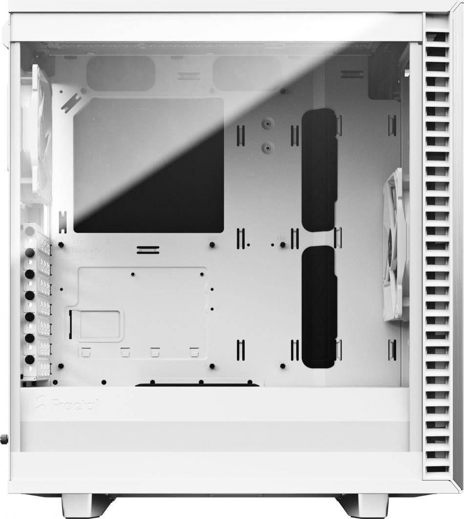 Kasë Fractal Design Define 7 Compact TG Clear Tint, e bardhë, Midi Tower