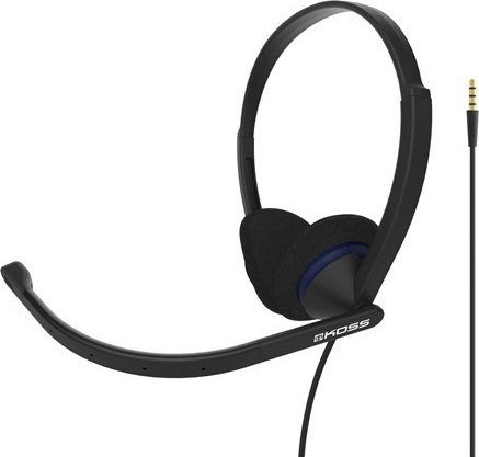 Kufje me mikrofon Koss CS200i, on ear, me kabllo, të zeza