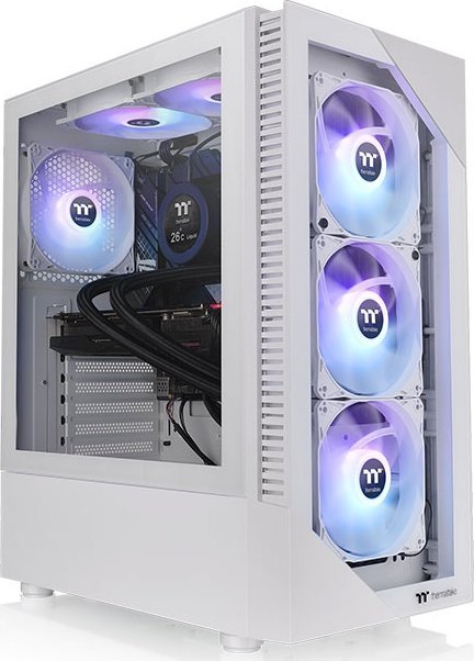Kasë Thermaltake View 200 TG ARGB Snow, Midi Tower
