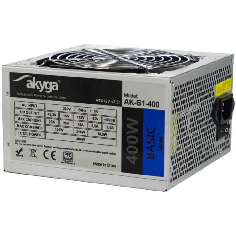 Burim energjie Akyga AK-B1-400, 400W, ATX 12V 2.0