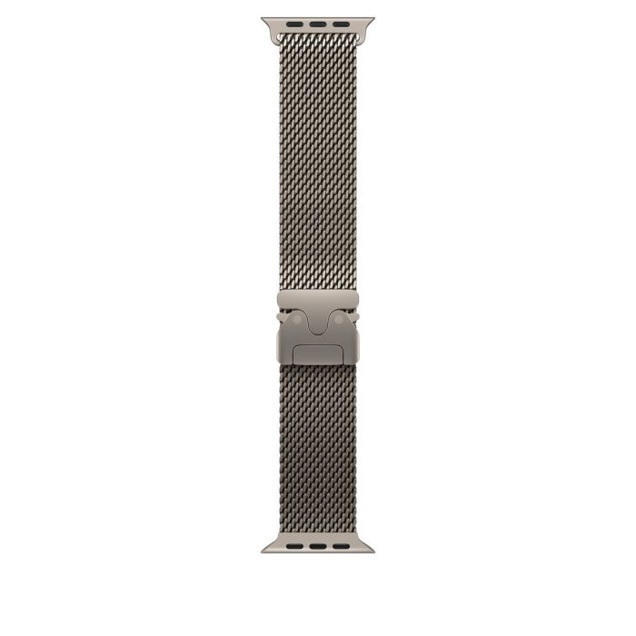 Apple Watch 49mm Milanese Loop, Natural Titanium Milanese Loop, M