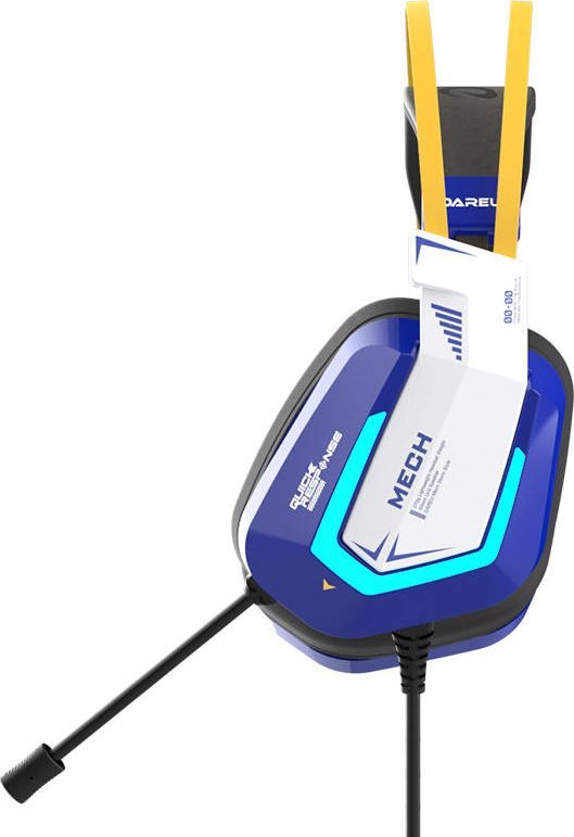 Kufje gaming Dareu EH732, 7.1 surround, RGB, blu
