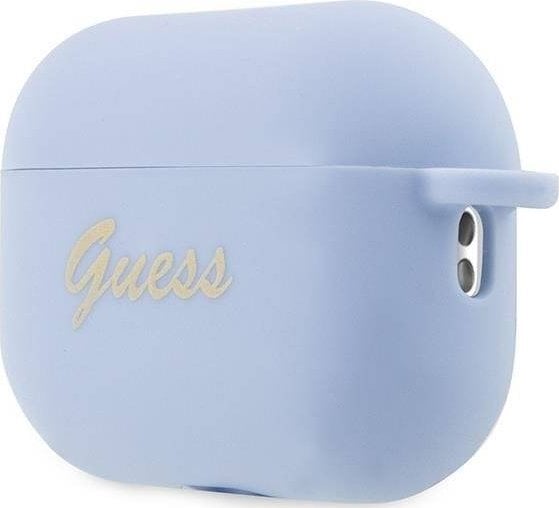 Mbulesë Guess GUAP2LSCHSB për Apple AirPods Pro 2, silikon, me varëse zemër, blu