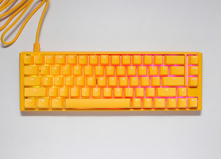 Tastierë lojërash Ducky One 3 Yellow SF, RGB LED, Cherry MX Black, e verdhë