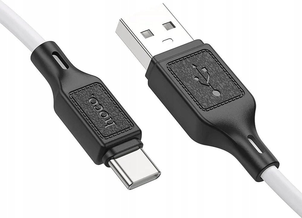 Kabllo USB Hoco X90, USB A në USB C, 3A, 1m, e bardhë