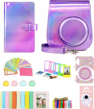 Set aksesorësh LoveInstant 8in1 për Fujifilm Instax Mini 11, çantë dhe album foto, vjollcë me shkëlqim