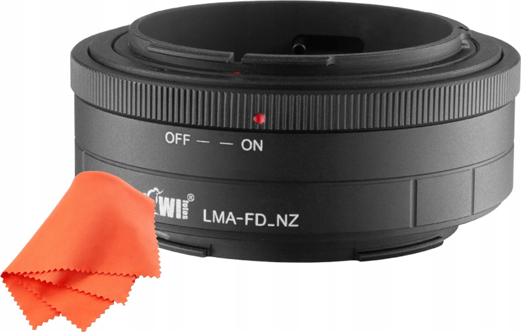 Adapter për lente Kiwifotos LMA FD NZ, Canon FD në Nikon Z, metalik