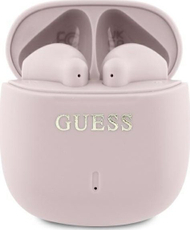 Kufje wireless Guess Classic Logo GUTWSJ14ESGP, TWS, Bluetooth 5.3, rozë