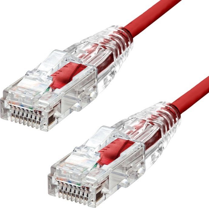 Kabllo rrjeti ProXtend Slim CAT6, U UTP, 4m, e kuqe