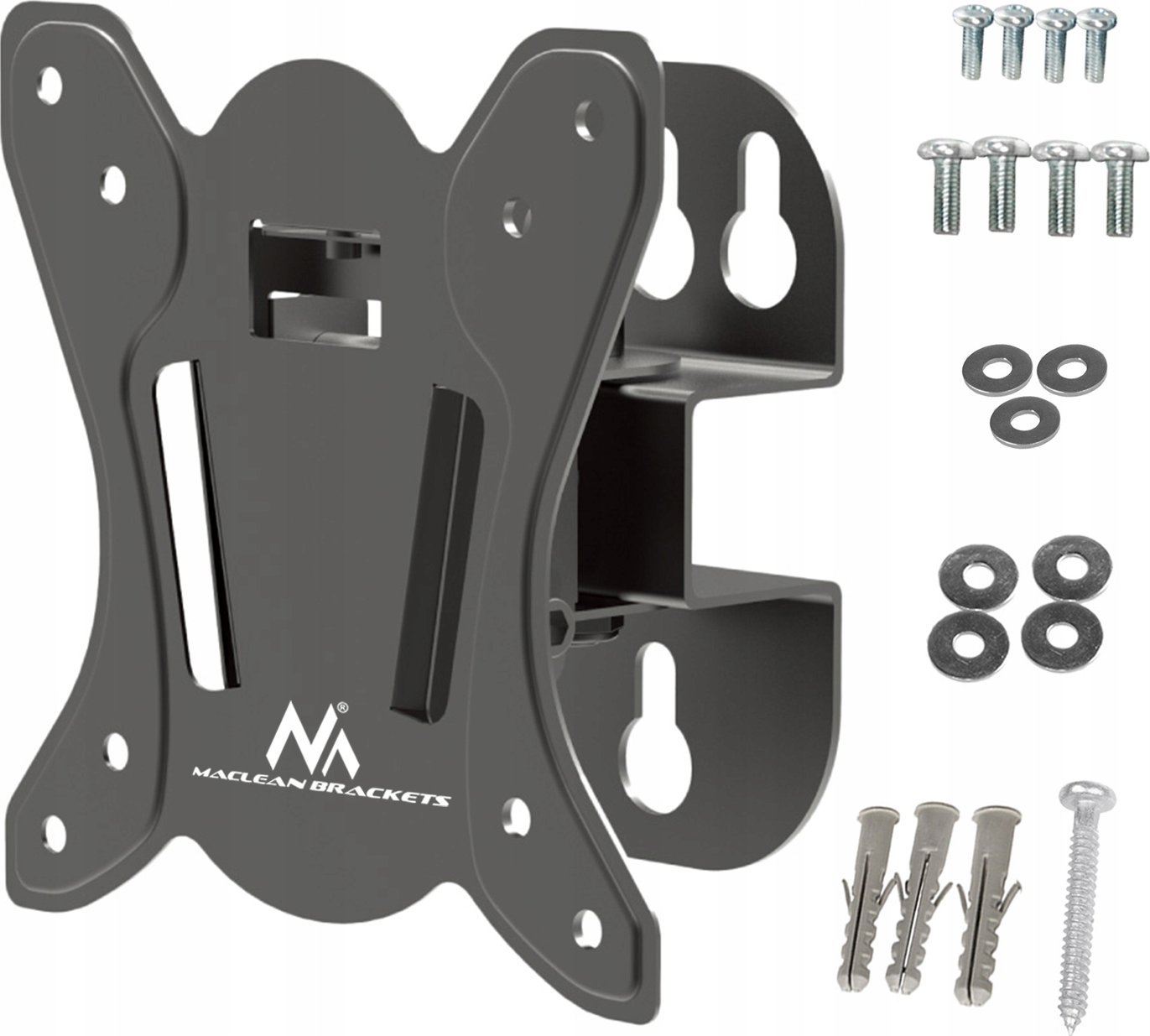 Mbajtëse muri për TV Maclean MC-415, 13"-32", 30kg, VESA 100x100, e zezë