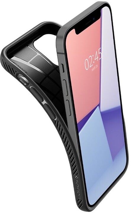 Mbrojtëse Spigen Liquid Air për iPhone 12 mini, e zezë