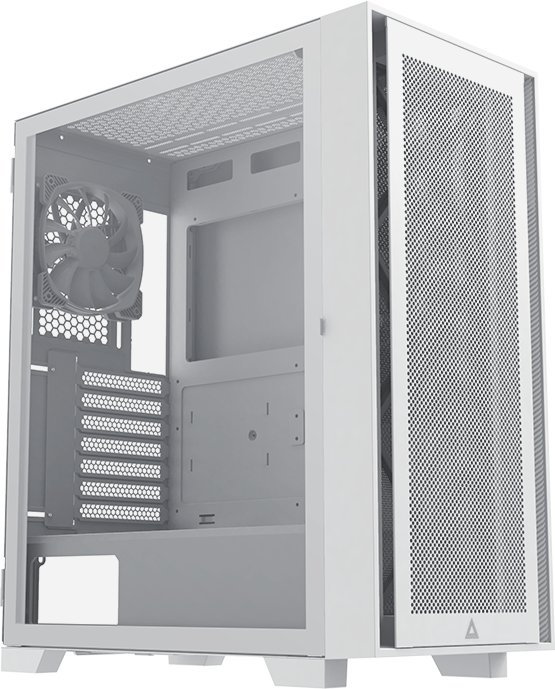 Kabinë PC Montech Air 1000 Lite, mid tower, xham i temperuar, e bardhë