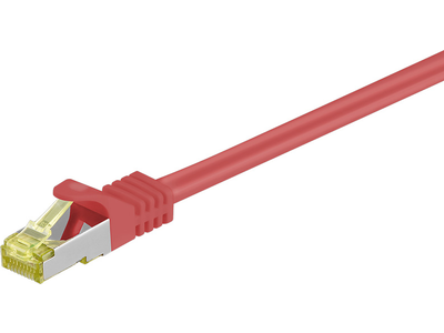 Kabllo MicroConnect patch S/FTP, RJ45, Cat7, 2m, e kuqe