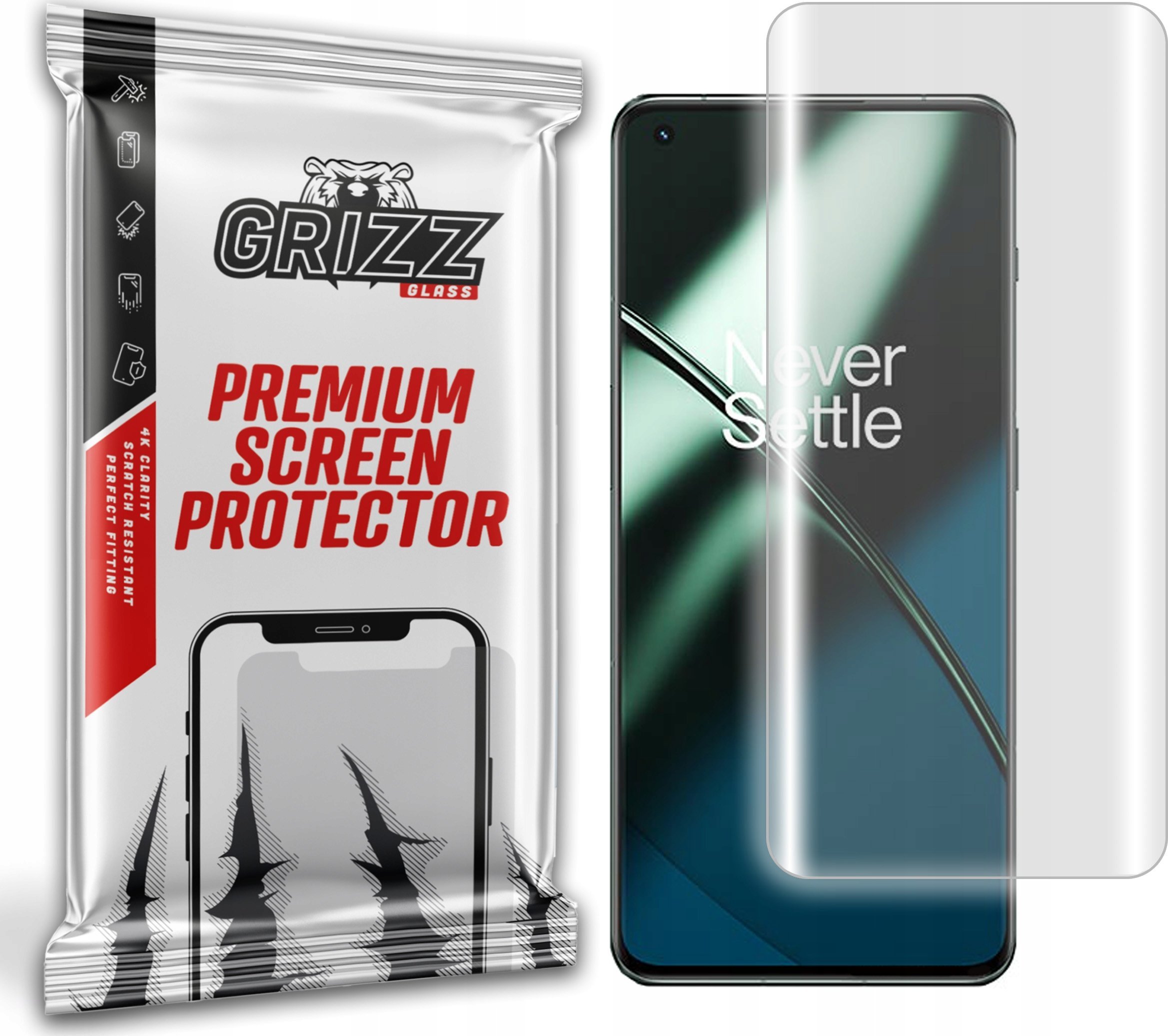 Mbrojtës ekrani GrizzGlass Hydrofilm, hydrogel, për OnePlus 11, transparent