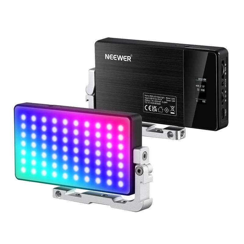 Dritë studio LED Neewer SL90 PRO, RGB, bateri e integruar, e zezë