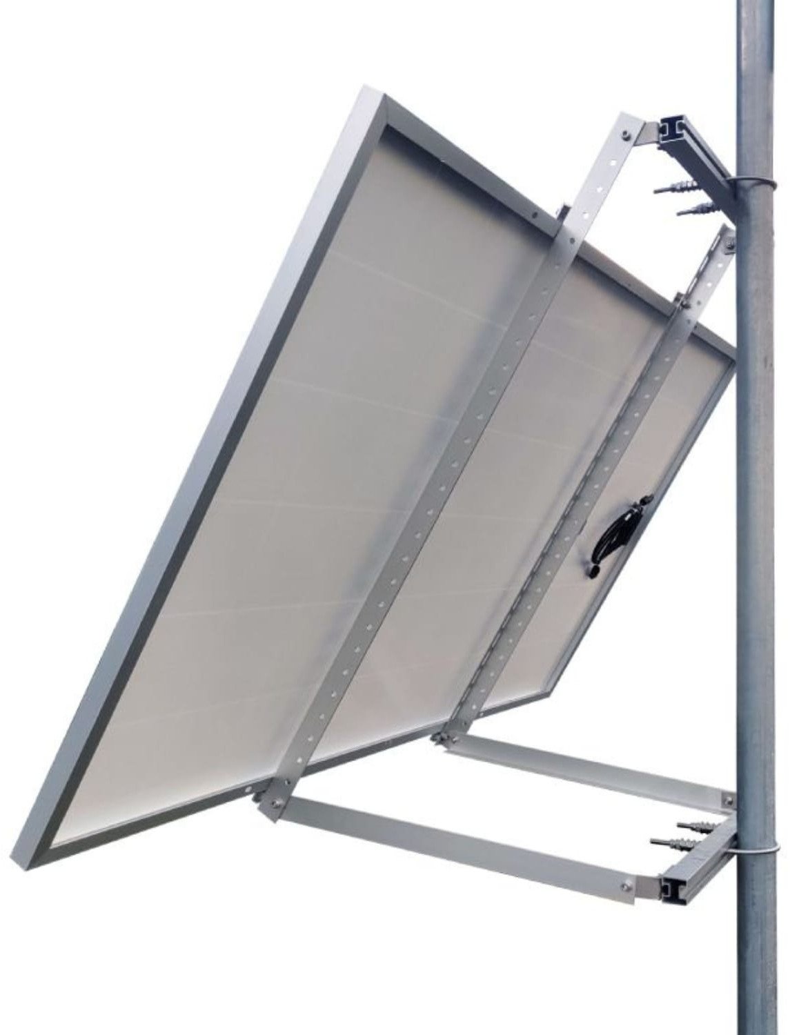 Mbajtëse panel diellor 4SUN POLE MOUNTING USP-SUN-340-V2, për panele deri 340W, alumini, e argjendtë