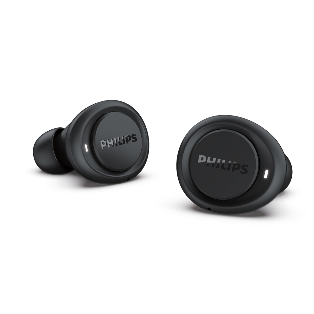 Kufje Buds Philips TAT1215BK/10 IPX4, Wireless, të zeza