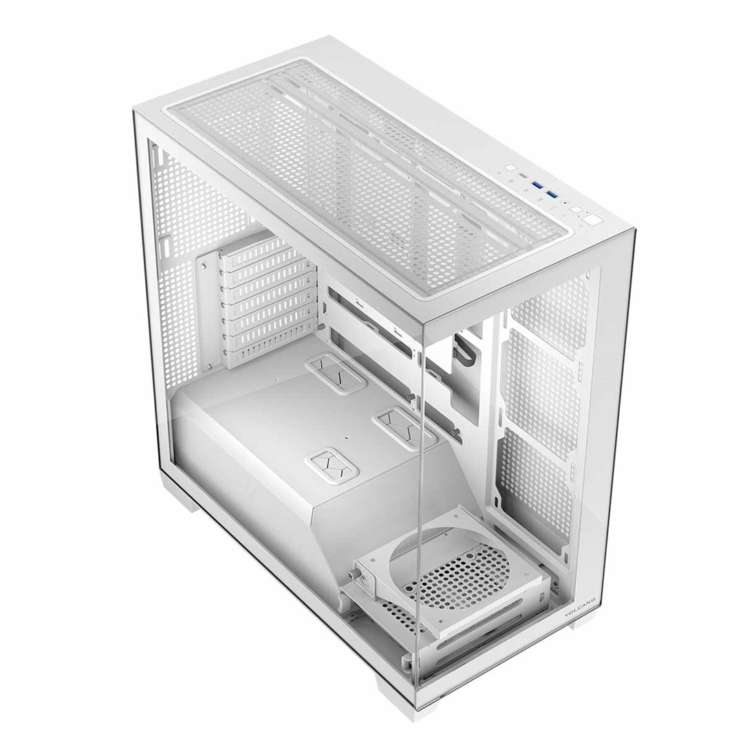 Kuti kompjuteri Modecom Stellar NF ARGB 20, ATX, pa ventilatorë, e bardhë