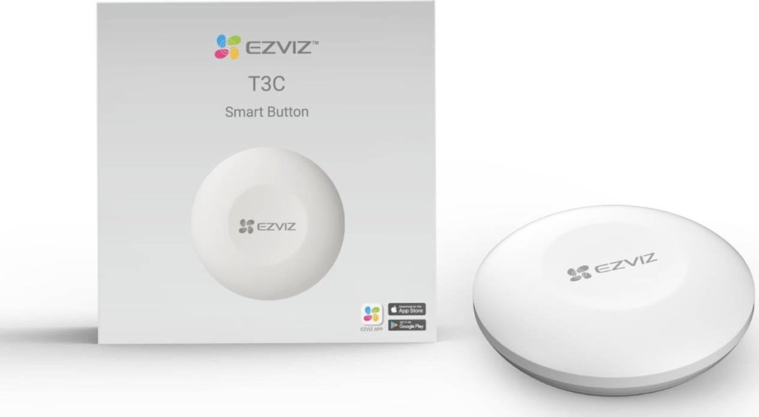 Buton smart EZVIZ T3C, Zigbee 3.0, i bardhë
