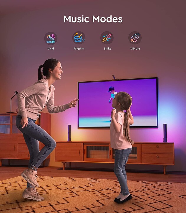 Ndriçim për gaming dhe televizior Govee Flow PRO RGBICWW