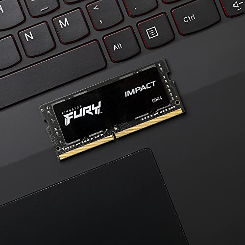 RAM për laptop Kingston FURY Impact, 16GB DDR4, 3200MT/s, i zi