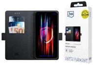 Këllëf portofol 3MK për Samsung Galaxy S25 FE, smartphone cover, i zi
