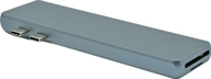 HUB USB ProXtend 8in1 USB C MacBook, Gigabit LAN, Power Delivery 87W, gri