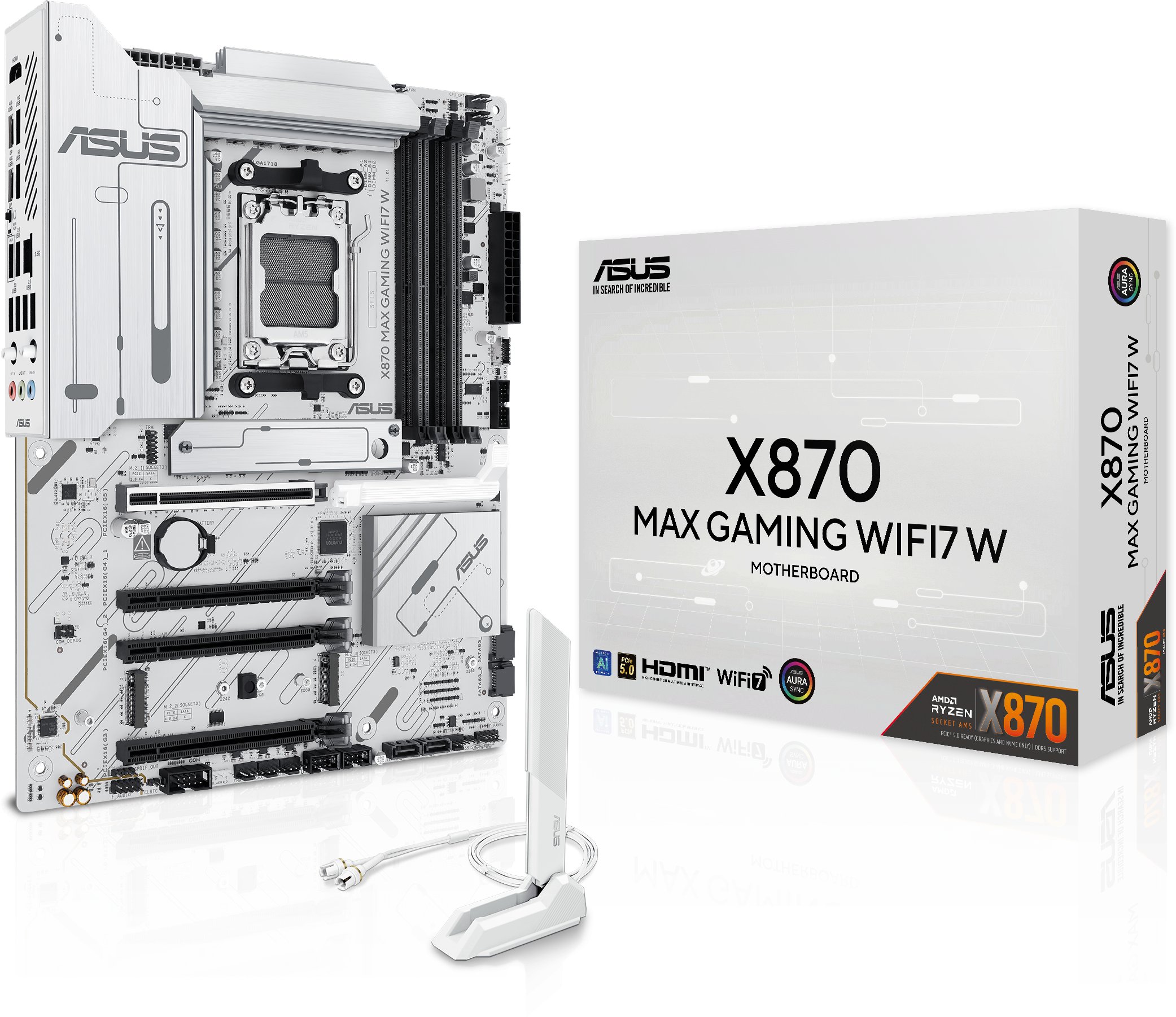 Pllakë amë ASUS X870 MAX GAMING WIFI7, AMD X870, Socket AM5, ATX 2