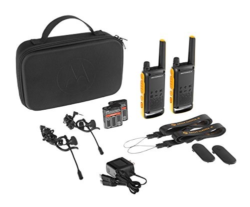 Walkie talkie Motorola TLKR T82 Extreme, rezistent ndaj ujit IPx4, rreze deri disa km, i verdhë