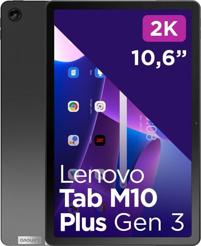Tablet Lenovo Tab M10 Plus G3, 10.6", 128GB, 4G RAM, i hirtë