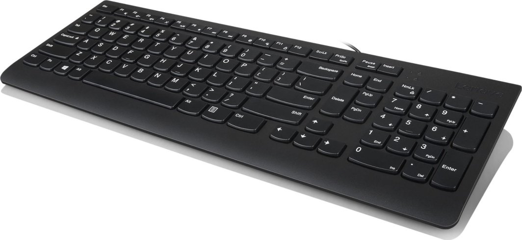 Set tastierë dhe maus Lenovo 300 USB, me kabllo, US English, i zi