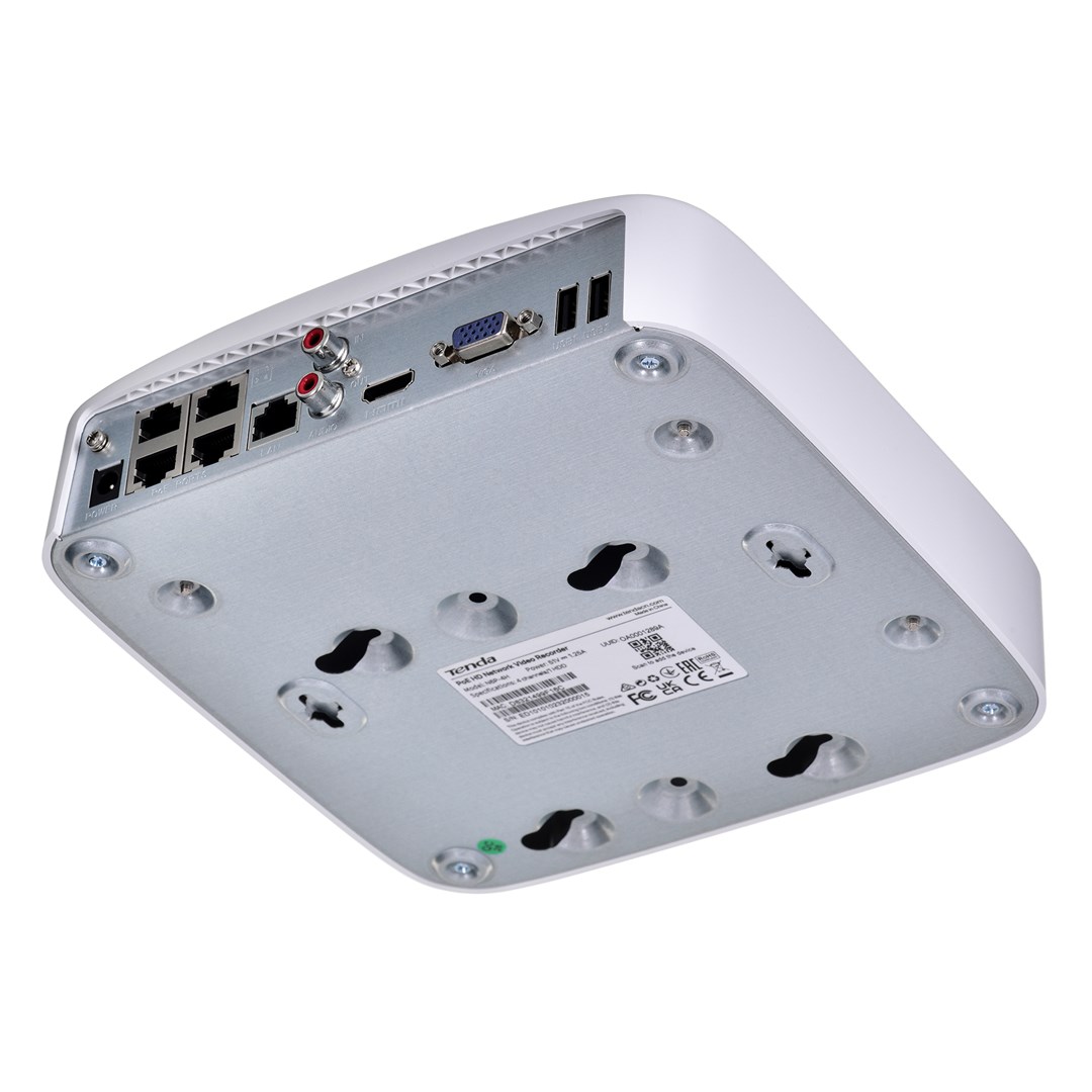 Set kamerash mbikëqyrjeje Tenda K4P-4CR, 4 Kamera, 1080p, i bardhë