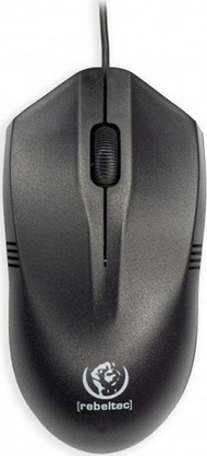Оптички глушец Rebeltec Wolf, 1000 DPI, USB, црн