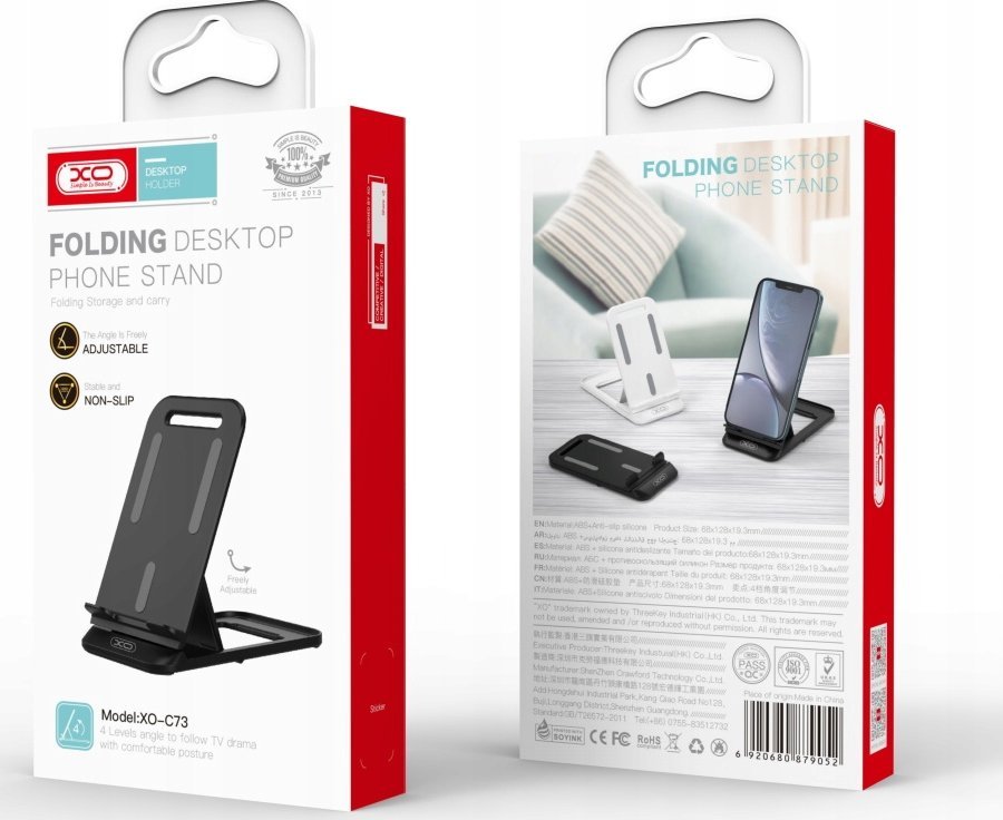 Mbajtëse telefoni XO C73, për smartphone dhe tablet, e zezë