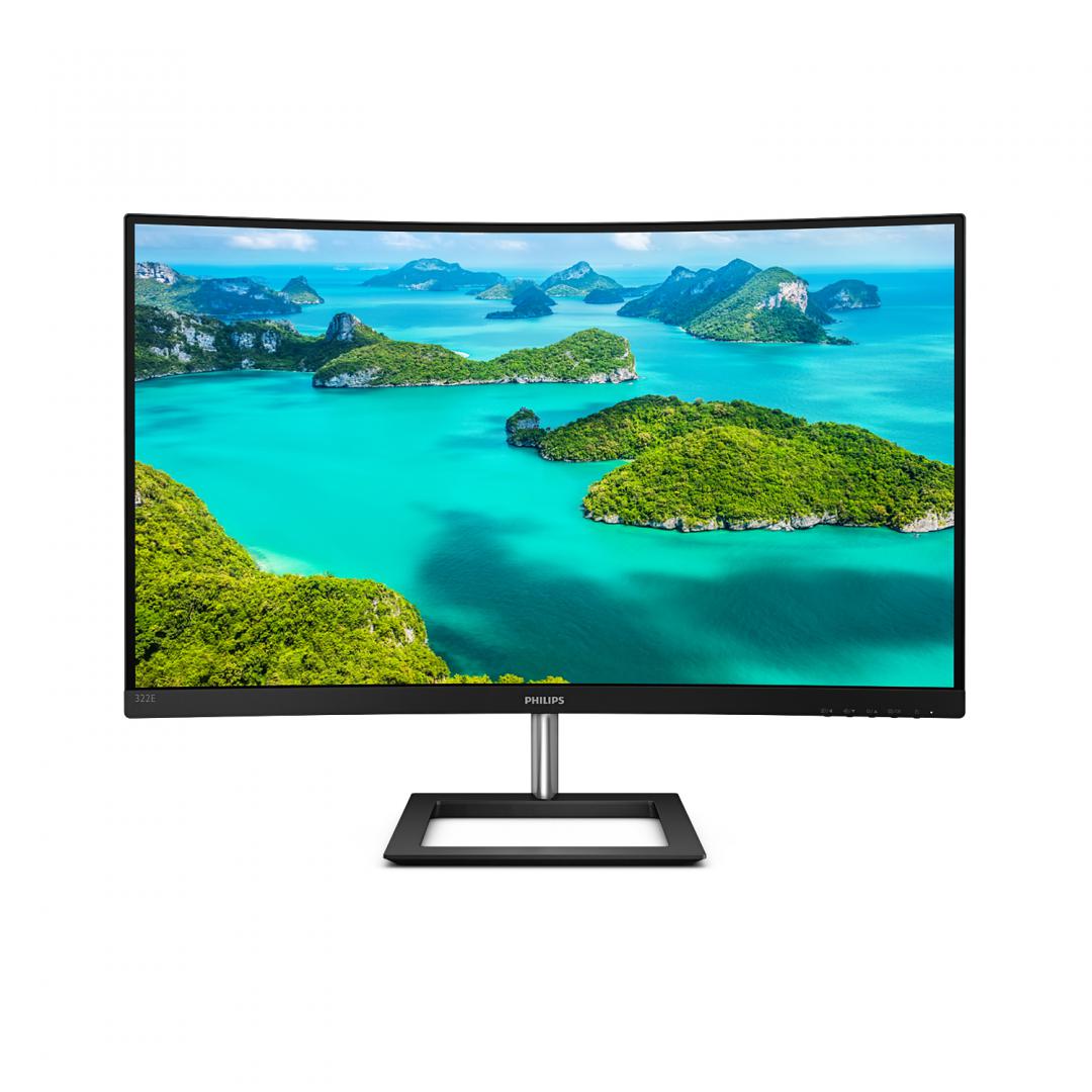 Monitor Philips E-line 322E1C/00, 32", Full HD, i zi