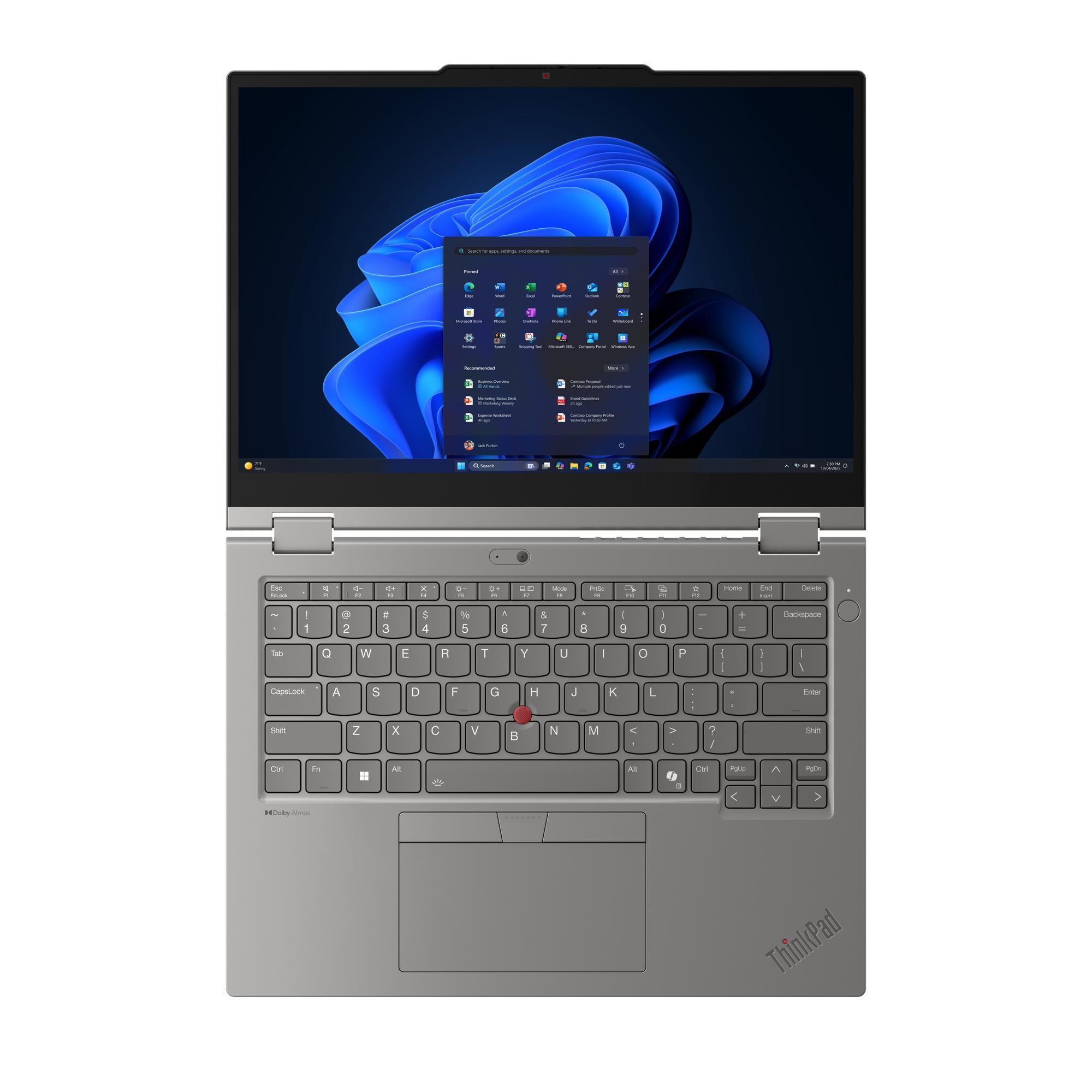 Laptop Lenovo ThinkPad L13 2 in 1 Gen 6, 13.3" WUXGA touch, Core Ultra 7, 32GB RAM, gri
