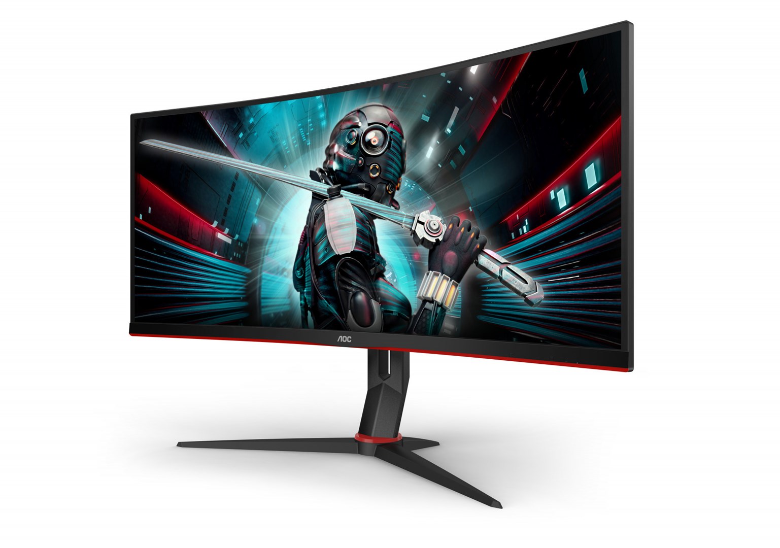 Monitor AOC G2 CU34G2X/BK, 34", 3440 x 1440, 144 Hz, i zi