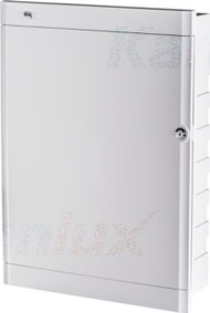 Bord distribuimi multimedial Kanlux KDB-F54P-M, 1x18, metalik, i bardhë