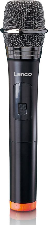 Безжичен микрофон Lenco MCW-011BK, кардиоиден, со приемник