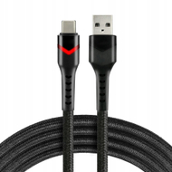 Kabllo USB në USB C Usams EverActive CBB 1CBR, 1m, USB 3.0, me ndriçim RGB