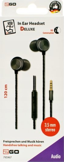 Kufje 2GO 795967, me kabllo, në vesh, anthracite e zezë