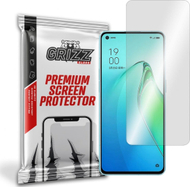 Xham mbrojtës GrizzGlass Hybrid Glass për Oppo Reno 8, transparencë e lartë, instalim i lehtë, transparent