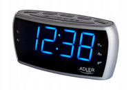 Radio alarm Adler AD 1121 S, ekran LED, AM/FM, e zezë