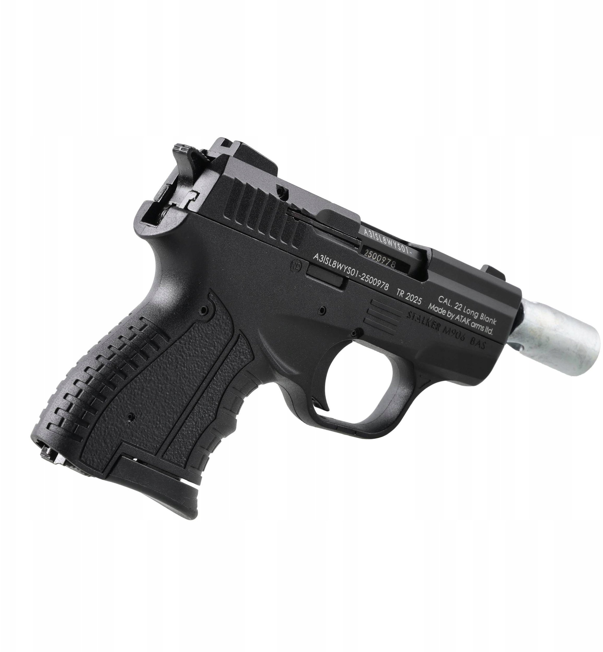 Pistoletë alarmi STALKER M 906 BAS, kalibër deri 6 mm, e zezë