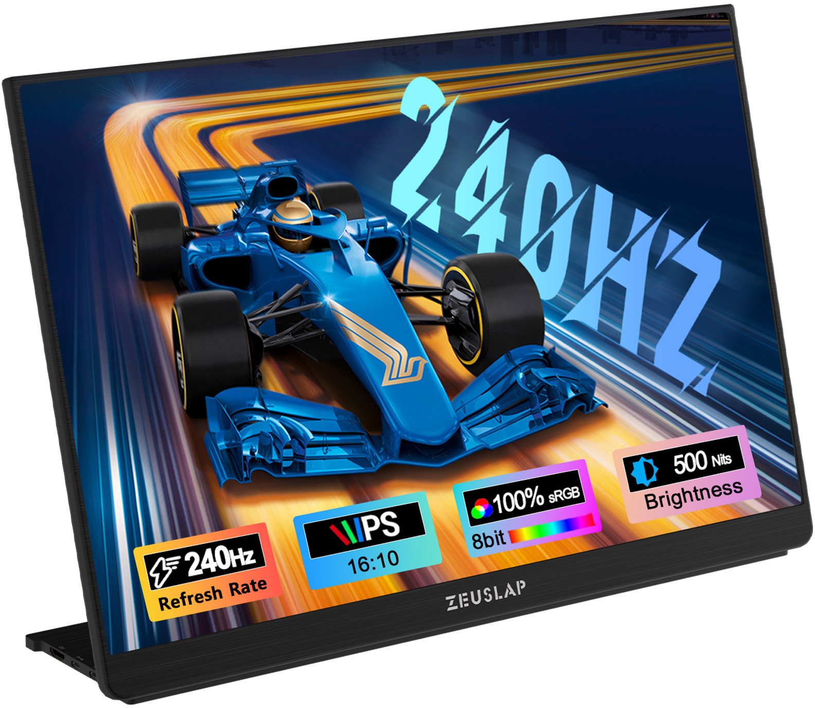 Monitor portabël ZEUSLAP 16", QHD 2.5K, 240Hz, i zi