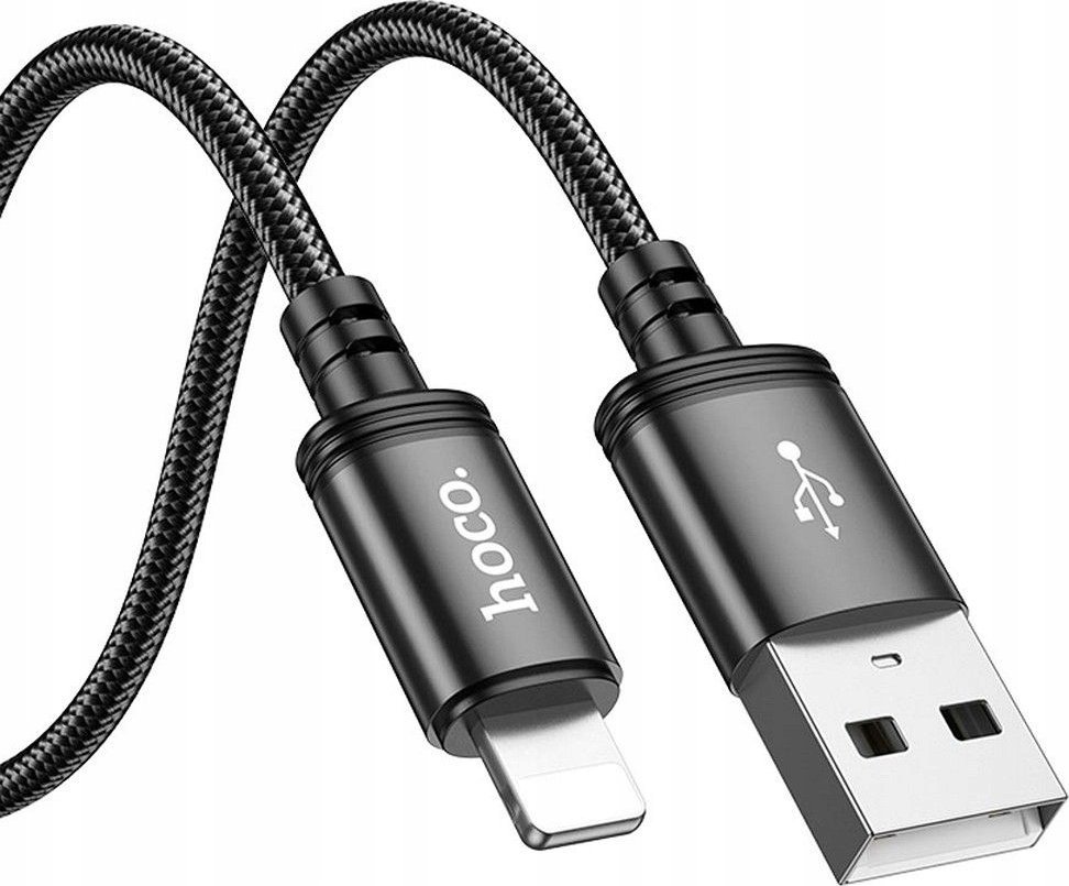 Kabllo karikimi HOCO X91 Radiance, Lightning, 3m, 2.4A, e zezë