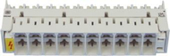 Modul mbrojtës Alantec TEL006, 3P, 10 çifte, gri