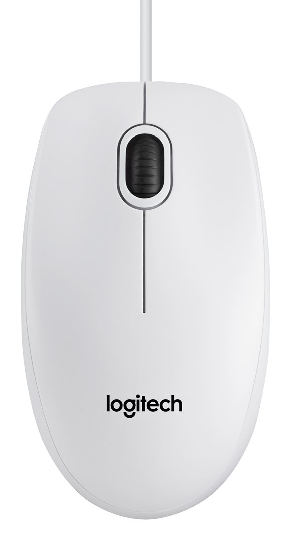 Maus Logitech B120, USB Type-A, i bardhë