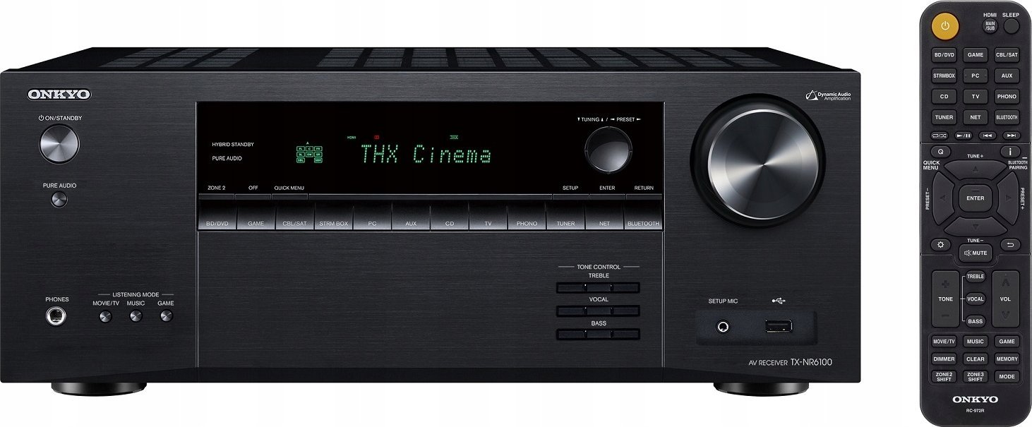 AV receiver Onkyo TX-NR6100, 8K, Dolby Atmos DTS:X, i zi