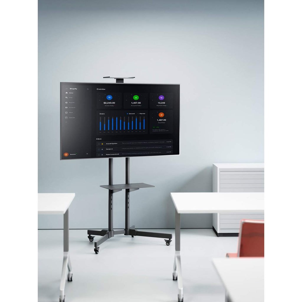Mbajtës për TV dhe monitor Manhattan, 37-65", VESA 200x200 - 600x400mm, 40kg, i zi